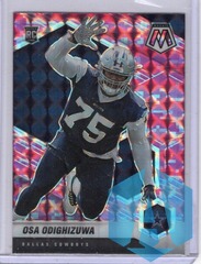 2021 Panini Mosaic Pink Camo Prizm Rookie #360 Osa Odighizuwa Dallas Cowboys